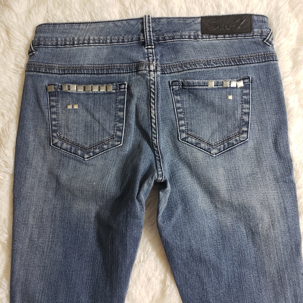 Seven7 Jeans Sz 4 Straight Leg Medium Wash - Picture 7 of 7